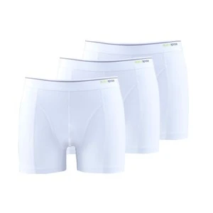 9673 Erkek Tender Cotton 3'lü Boxer - Beyaz