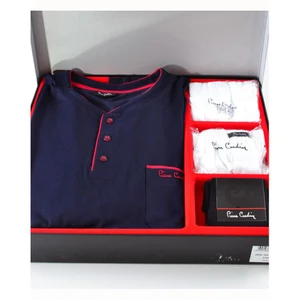 Pierre Cardin Erkek Damat Çeyiz Pijama 5 Parça Set
