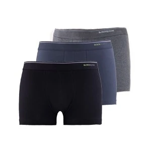 BLACKSPADE 9670 ERKEK TENDER COTTON SHORTY 3 LÜ SİYAH-ANTRA MELANJ-ANTRASİT BOXER