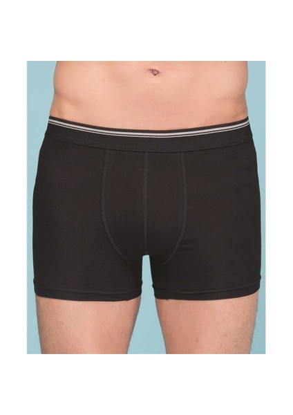 Likralı Erkek Boxer Siyah