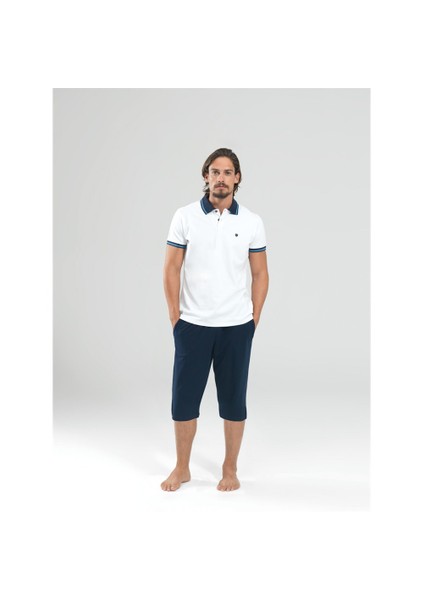 Erkek Pijama - Set 7347 Mavi
