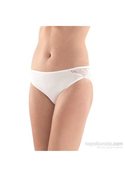 1349 BAYAN DANTELLİ BEYAZ SLİP fiyatları