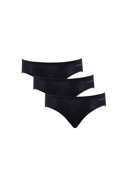 Essential Kadın Slip Külot 3lü Paket 1575 Siyah