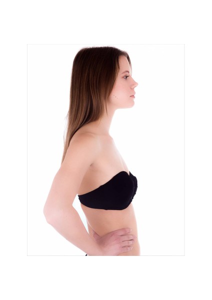 63549 Siyah Straplez Bikini Üstü modelleri