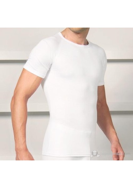 2523 Erkek O-Yaka Kısa Üst Termal Sıcak Tutan İçlik