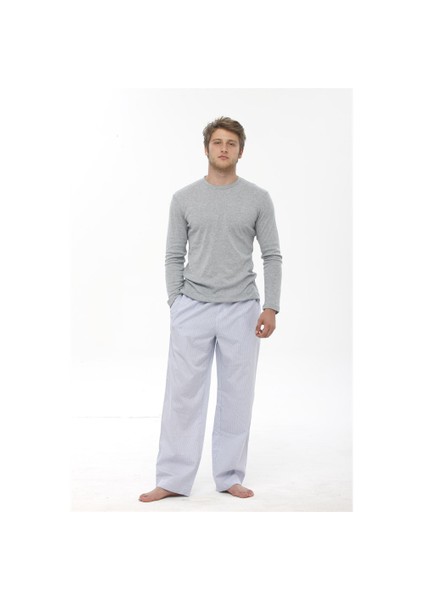Thedon Ribana Gri Kırçıllı Erkek Pijama Takımı