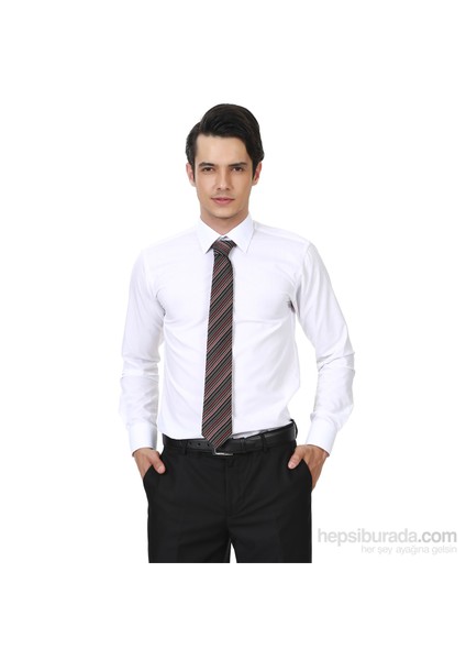 Erkek Beyaz Düz Uzun Kol Gömlek fiyatları