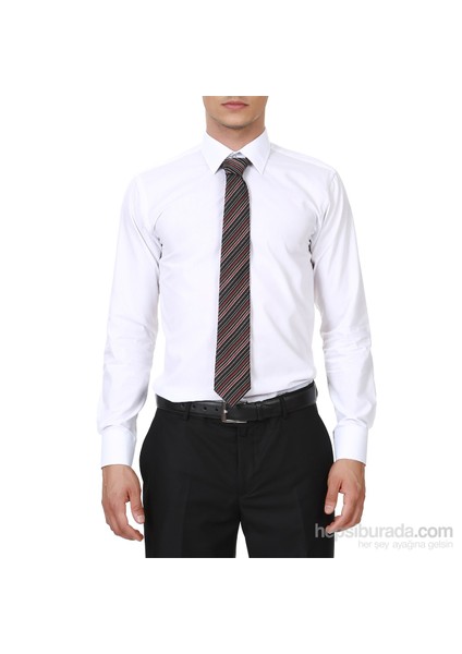 Erkek Beyaz Düz Uzun Kol Gömlek fırsatları