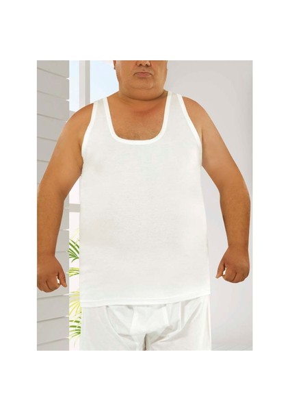 6'Lı Paket Klasik Erkek Atlet Beyaz