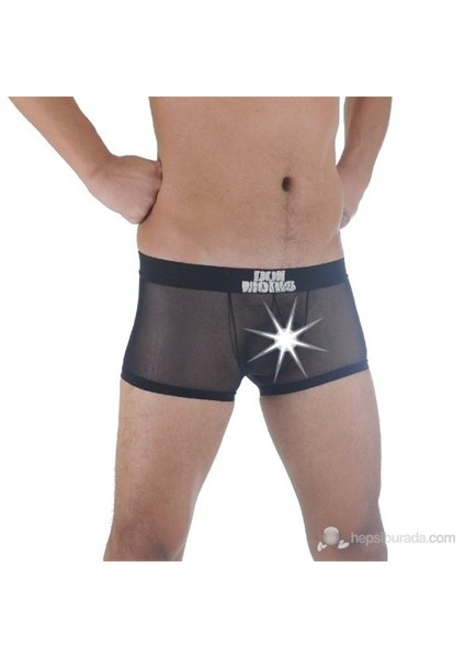 Dm291121 Transparan Arkası Açık Mini Boxer