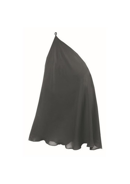 729 Ortası Düğmeli Sütyenlere Birleşebilen Etek Gecelik - Siyah