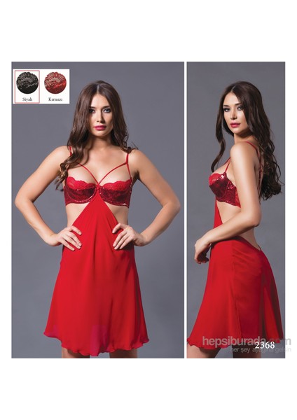 729 Ortası Düğmeli Sütyenlere Birleşebilen Etek Gecelik - Siyah fiyatları