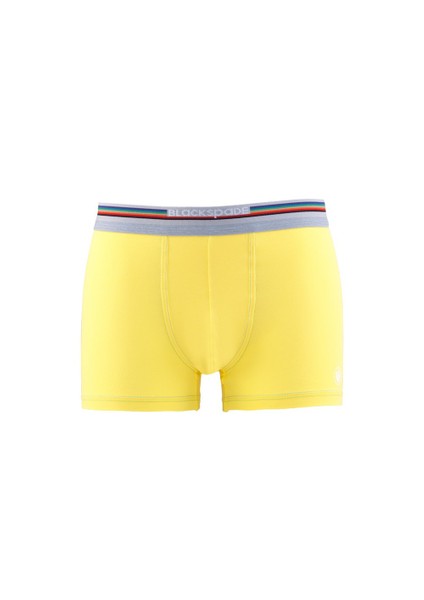 Erkek Sarı Tekli Boxer