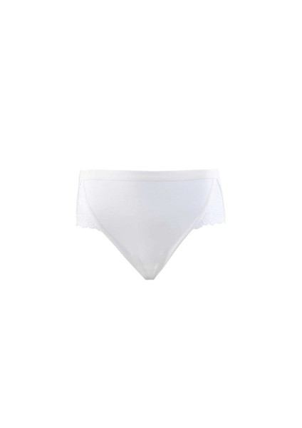 Private Kadın Dantelli Slip Külot 1313 Krem