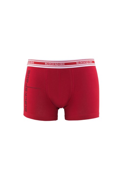 Sport Erkek Boxer 9544 Kırmızı-Beyaz-Siyah Baskılı