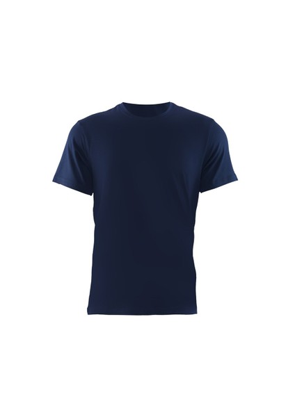 Aura Erkek Bisiklet Yaka T-Shirt 9506 Lacivert