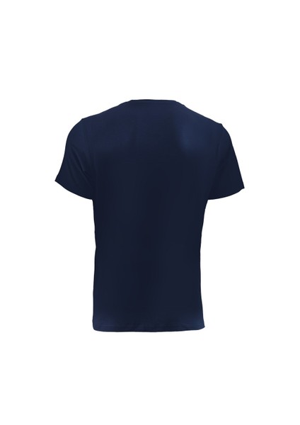 Aura Erkek Bisiklet Yaka T-Shirt 9506 Lacivert