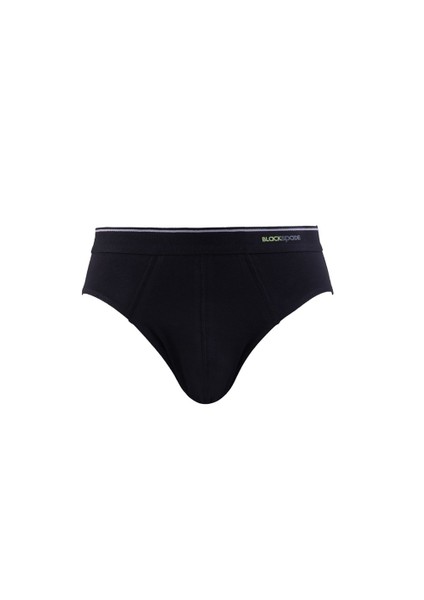 9672 ERKEK TENDER COTTON 3 LÜ SİYAH SLİP KÜLOT