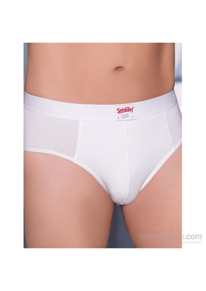 Erkek Likralı Süprem Beyaz Kom Slip