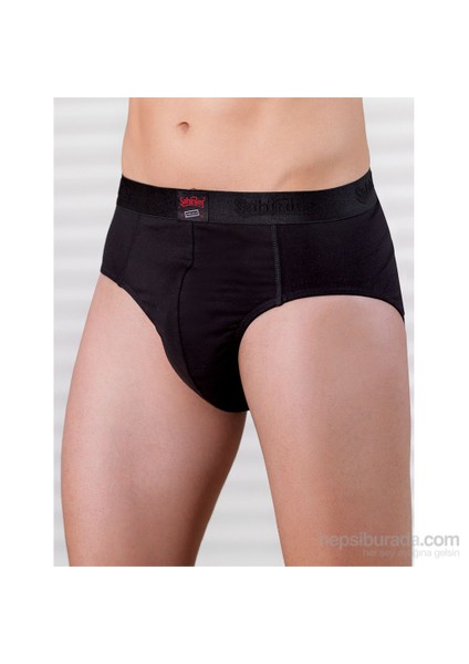 Erkek Likralı Süprem Siyah Kom Slip