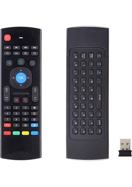 Bluecat Mx3 Air Mouse 2.4 GHz Kablosuz Uzaktan Kumanda  Kablosuz Qwerty Klavye için Smart TV Android TV box XBMC MXQ KODI MX3 M8S + T8 QBox