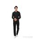 Erkek Siyah Slim Fit Uzun Kol Gömlek 1