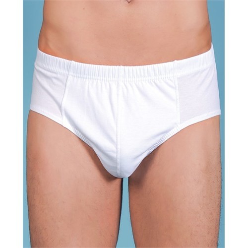 Berrak 6'Lı Paket Erkek Slip Beyaz