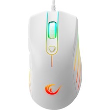 Rampage SMX-R33 Lımbo 6400 Dpi Rgb Oyuncu Mouse Beyaz Makrolu