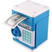 Mobgift Atm Şifreli Kasa Kumbara (Mavi)