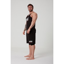 Muscle Station Toughman Tank Workout Siyah Fitness Atlet