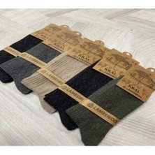 Meguca Socks Erkek Kışlık Termal Lambswool Yün Çorap 5li Paket