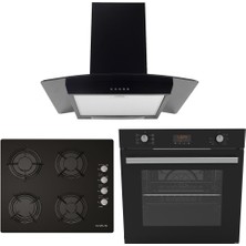 Alveus Akdeniz 627 Siyah 3'lü Ankastre Set (Iber - Gls 640 - Mfa 627)