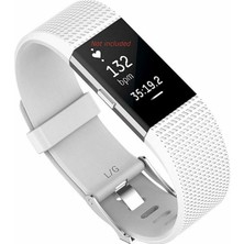 TahTicMer Fitbit Charge 2 Kordon Silikon Kayış Spor Kordon Yumuşak Kopmaz