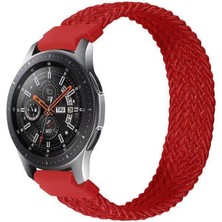 TahTicMer Huawei Watch Gt 2 Classic 46 mm Kordon Kayış Kumaş Hasır Örme Spor Kordon