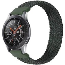 TahTicMer Huawei Watch Gt 2 Classic 46 mm Kordon Kayış Kumaş Hasır Örme Spor Kordon