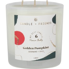 Candle And Friends Golden Pumpkint Large Cam Mum 320GR.