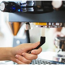 Baosity Kahve Makinesi Temizleme Tozu Fırçası Espresso Kahve Naylon Fırça 14 cm Siyah