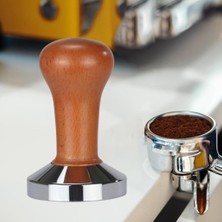 Baosity Espresso Kahve Kurcalama Kalibre Edilmiş Kurcalama Ahşap Kolu Basın Kahve Tozu Için 53MM