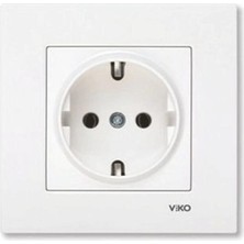 Viko Karre Topraklı Priz - Beyaz 90 96 70 08