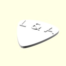 Aldım Geldi L & A Harfi Kişiye Özel Üretim Gitar Sevgiliye Eşe Hediyelik Bas 1 Adet Organik Plastik