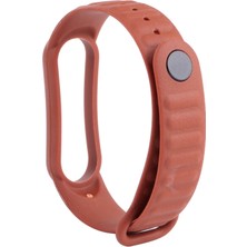 Mijobs Xiaomi Mi Band 6/5 Için Silikon Deri Doku Yedek Kayış (Yurt Dışından)