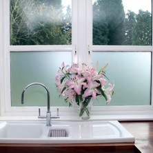 Hakel x1mt Yapışkanlı Cam Kumlama Folyosu Buzlu Cam Folyosu Filmi 1mt x