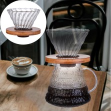 B Baosity Kahve Filtresi Fincan Manuel Ahşap Palet Kahve Brewer ile Kahve Makinesi Üzerinde