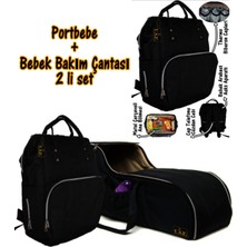 U.S.F Portbebe Ana Kucağı ve Bebek Bakım Çantası İkili Set