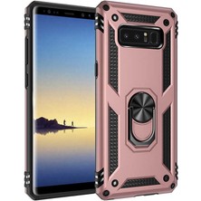 Gpack Samsung Galaxy Note 8 Kılıf Vega Tank Standlı Yüzüklü Mıknatıslı Bronz
