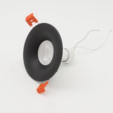 Sunlight Pliton Dekoratif Sıva Altı Siyah LED Armatür GU10 Beyaz Ampullü