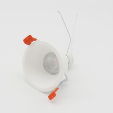Sunlight Pliton Döküm Sıva Altı Beyaz LED Armatür GU10 Beyaz Ampullü