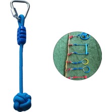 Homyl Slackline Maymun Yumruk Bahçesi Engel Çocuklar Tırmanma Aksesuarları Mavi (Yurt Dışından)