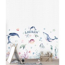 Kt Grup Okyanus Canlıları Xxl Mega Boy Çocuk Odası Duvar Sticker Seti