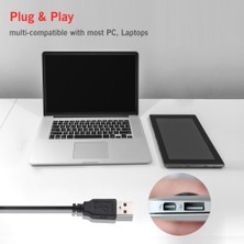 HUA3C Bilgisayar Dizüstü Için LED Göstergeli USB Bağlantılı Kayıt Toplantı Podcast Oyun Mikrofonu (Yurt Dışından)